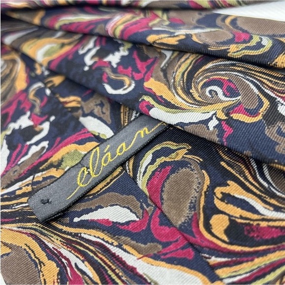 EUC Vintage Eláan Abstract Swirl Tie - Picture 7 of 7